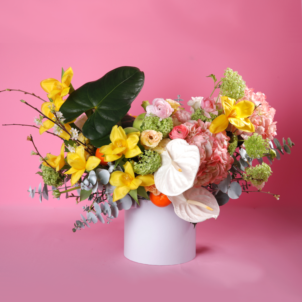 Happy New Year Flower Gift