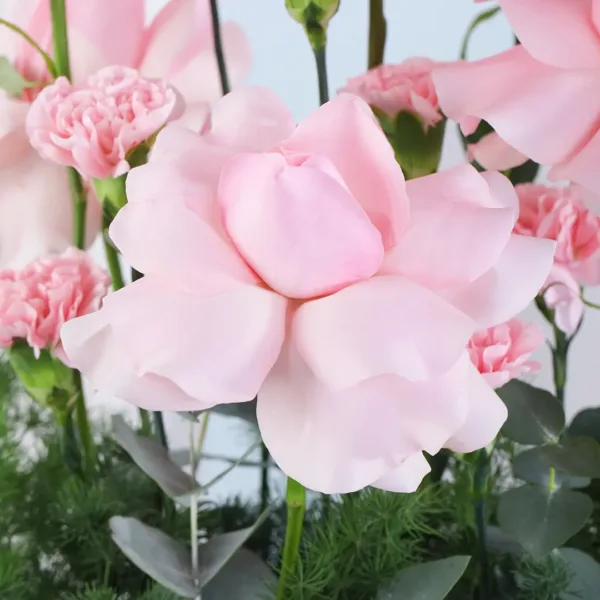 Romantic pink rose