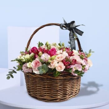 eid mixed flowers basket