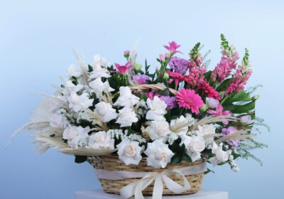 Blushing Embrace Basket