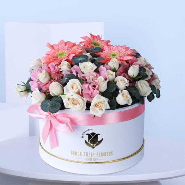 01 Gerbera & Roses In Box
