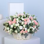 Pastel Blossom Flower Basket