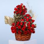 01 - Grandiose Red Roses in Basket