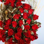 02 - Grandiose Red Roses in Basket