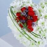 03 - A White and Red Floral Heart
