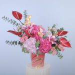 Blushing Romance in Vase