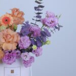 2 - Peach and Purple Bouquet