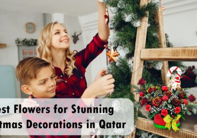 Discover the best Christmas decoration flowers, stunning flower arrangements, centrepieces, and tree flowers. Buy Christmas flowers in Qatar for the holidays!