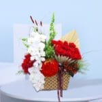 Elegant Basket of Fresh Flowers-01-07-25