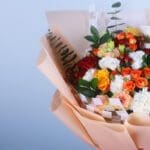 Sunset Bliss Mixed Flowers Bouquet-03