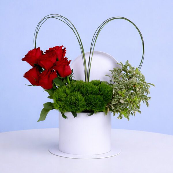 Vibrant flower box featuring colorful mixed blooms.