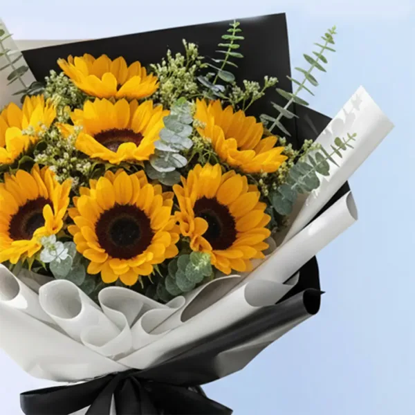 02-8 Hand-tied Sunflower Bouquet flower bouquet
