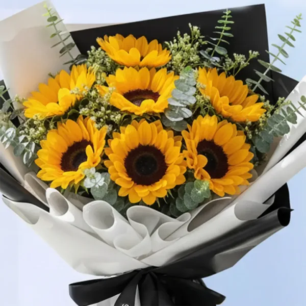 04-8 Sunflower Bouquet bouquet fresh flowers arrangement Qatar