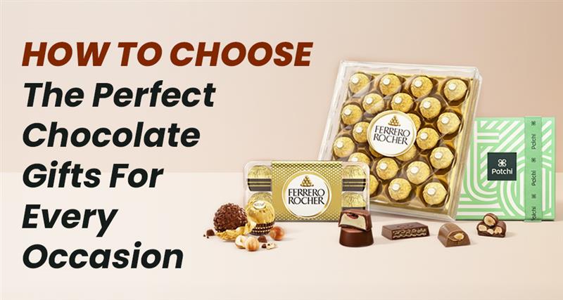 Assorted premium chocolate gift boxes wrapped beautifully, perfect for birthdays, anniversaries, and festive celebrations.