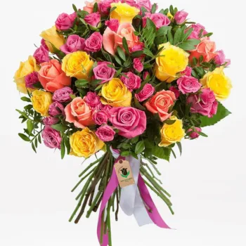 Rose Garden Bouquet bouquet fresh flowers arrangement Qatar