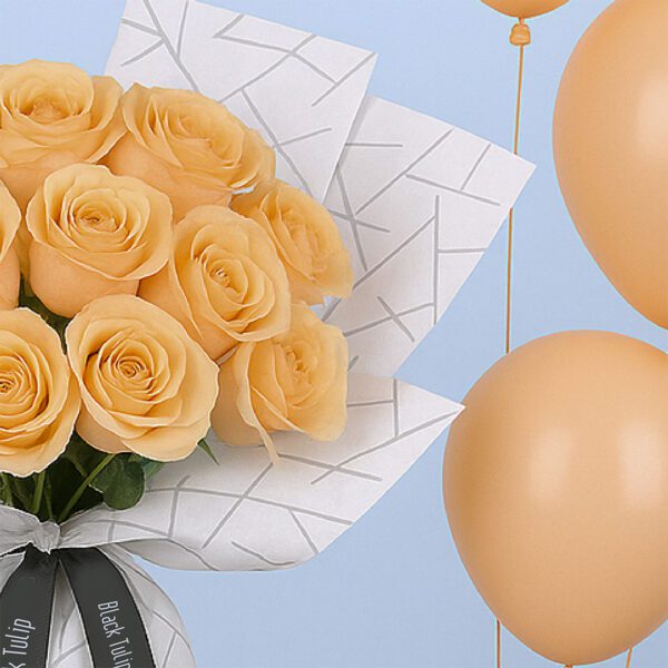 12 Peach Roses & Balloons_04