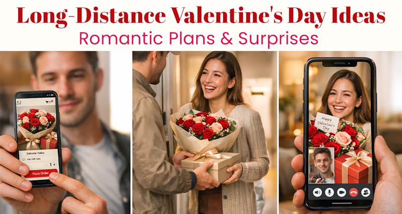 Long-distance Valentine’s Day ideas with romantic plans and surprises
