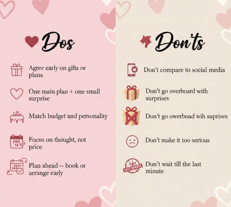 Valentine's Day dos and don'ts guide