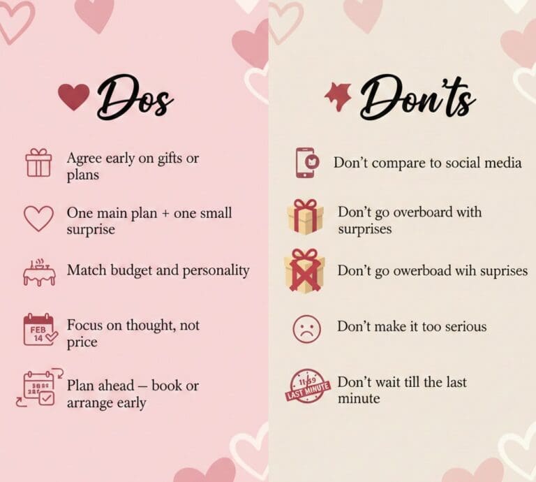 Valentine's Day dos and don'ts guide