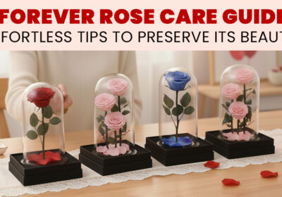 Forever rose care guide sharing effortless tips to preserve its beauty and longevity.