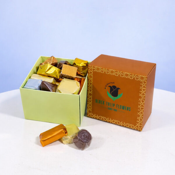 Assorted premium 1 kg chocolates arranged in an elegant gift box