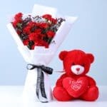 carnation-waxflower-romance-teddy