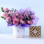 classic-purple-arrangement-ferrero-24-pcs-combo