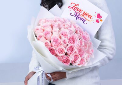 A fresh bouquet of 40 light pink roses designed to bring softness, charm, and elegance to any moment.