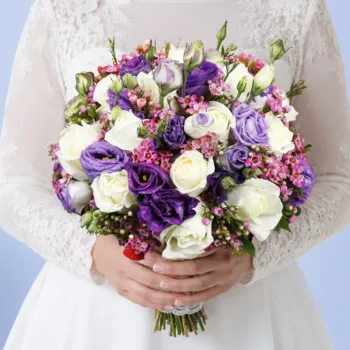 Elegant Blue Bridal Bouquet