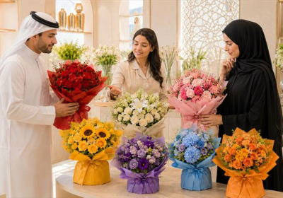 A vibrant selection of flower bouquets in different colours, showing how red, pink, white, yellow, and mixed blooms suit different gifting occasions and emotions.